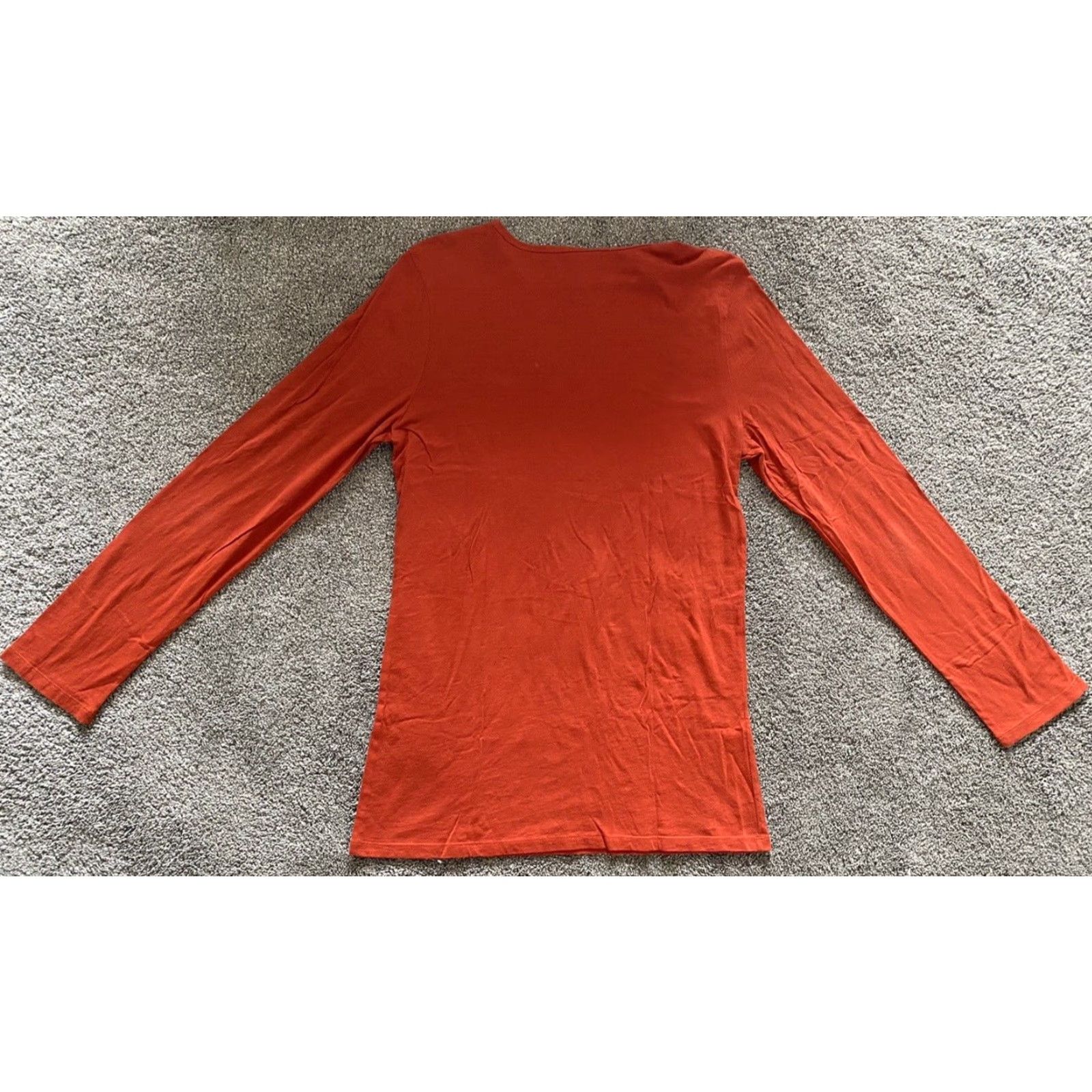 Harley Davidson Harley-Davidson Shirt Women’s Long Sleeve Orange Bedazzled XL Rhinestone RK Stratman Motorcycle Biker Classic Pullover X-Large Size XL / US 12-14 / IT 48-50 - 3 Thumbnail