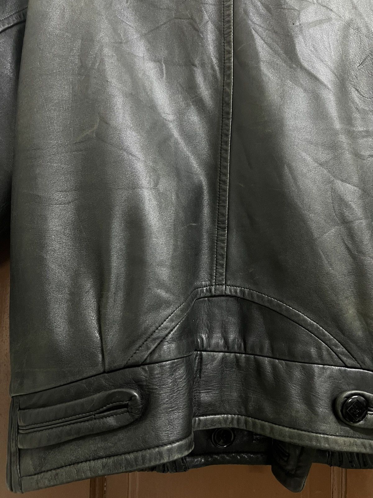 Designer PIERRE BALMAIN LEATHER JACKET Size US XL / EU 56 / 4 - 5 Thumbnail