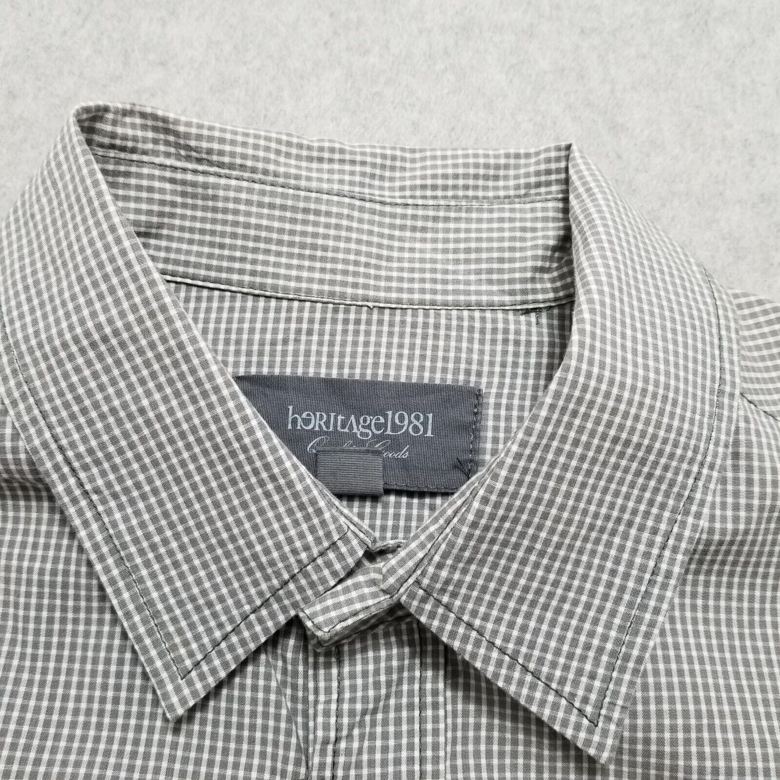 Heritage1981 Heritage 1981 Shirt Mens Medium Check Button Up Long Sleeve Size US M / EU 48-50 / 2 - 5 Thumbnail
