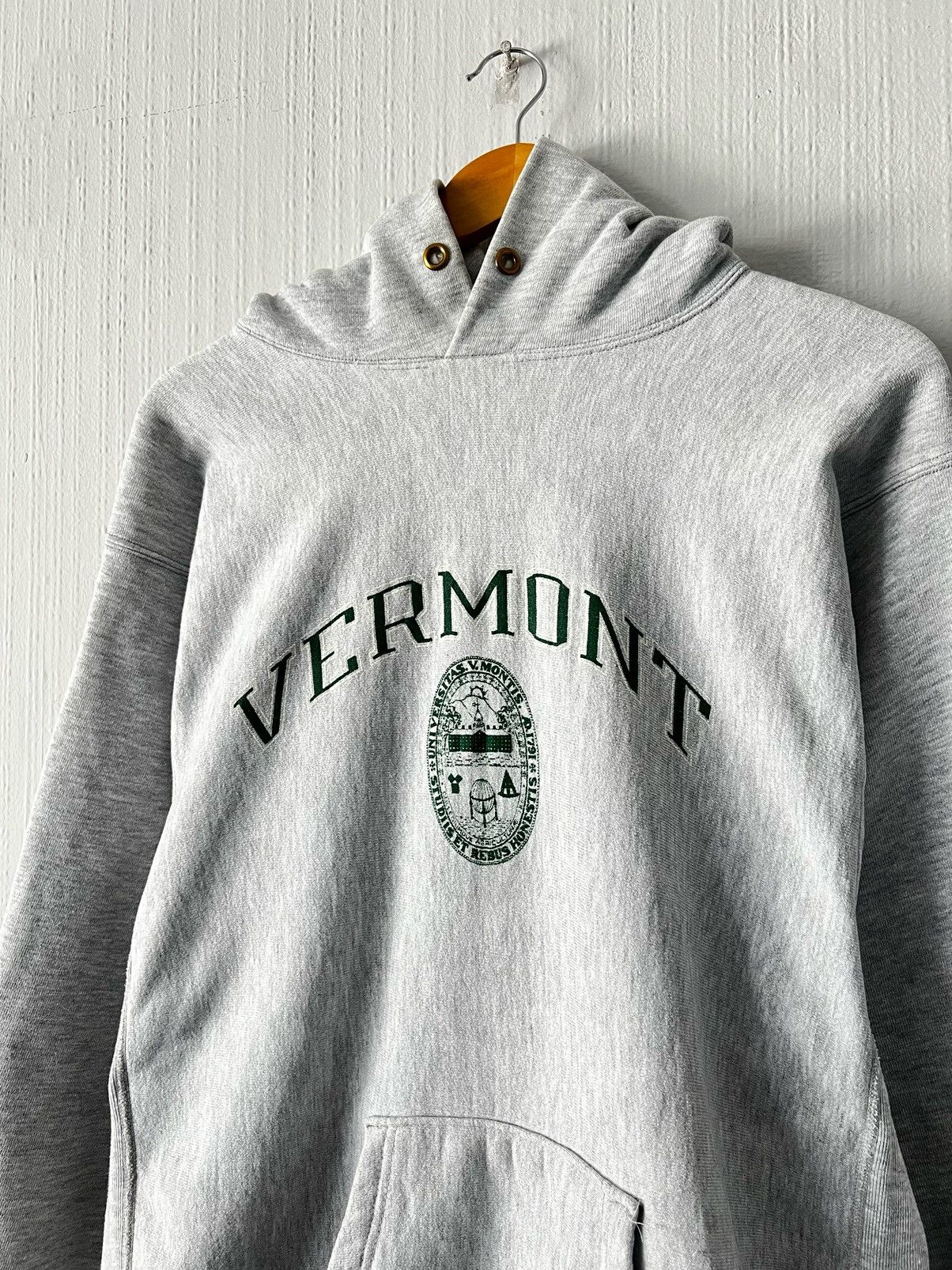 Champion Vintage 80s Champion Reverse Weave Vermont Hoodie Size US XL / EU 56 / 4 - 6 Thumbnail