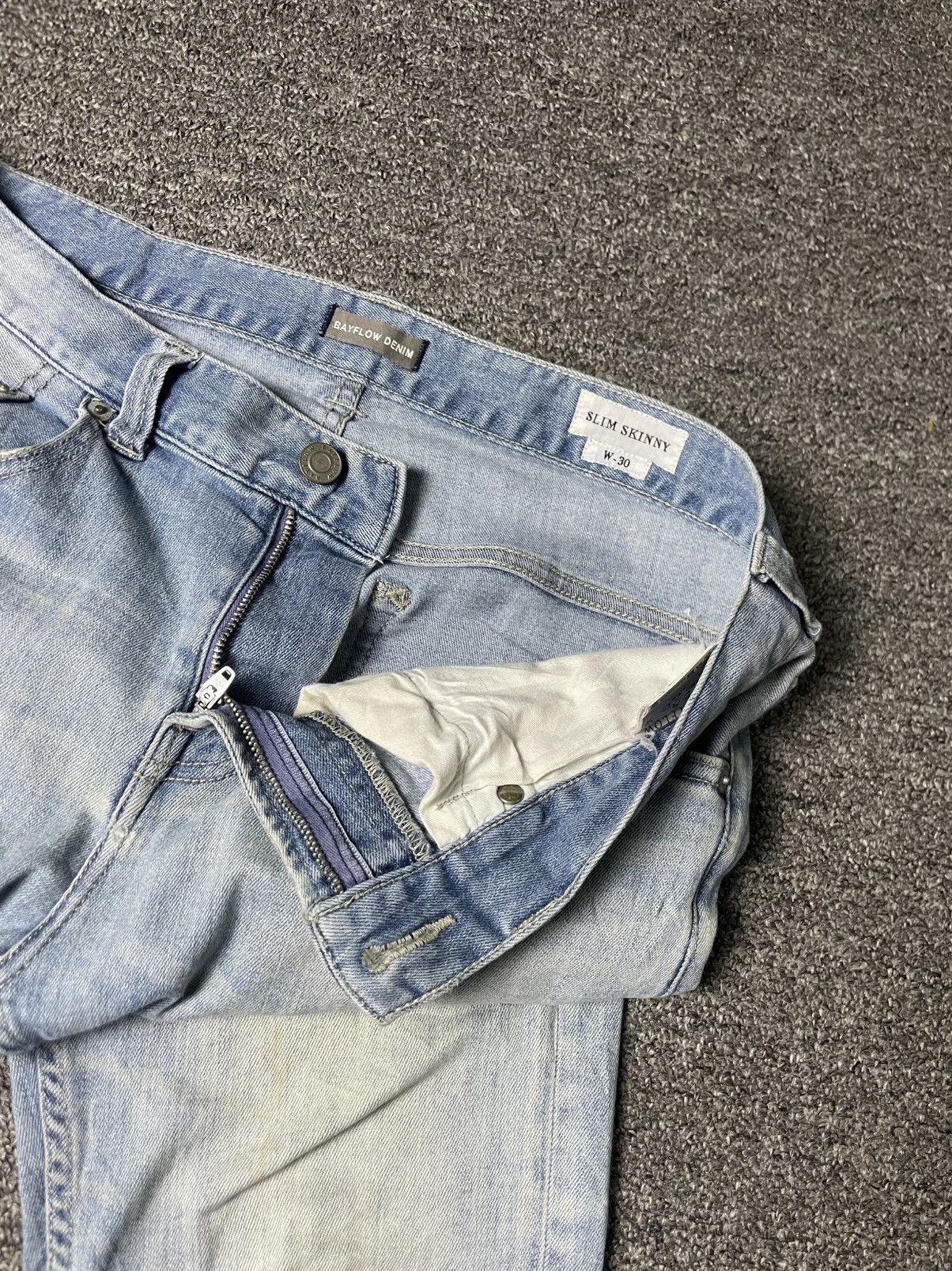 Japanese Brand × Vintage Vintage BAY FLOW Slim Skinny Jeans (84) Size US 32 / EU 48 - 9 Thumbnail
