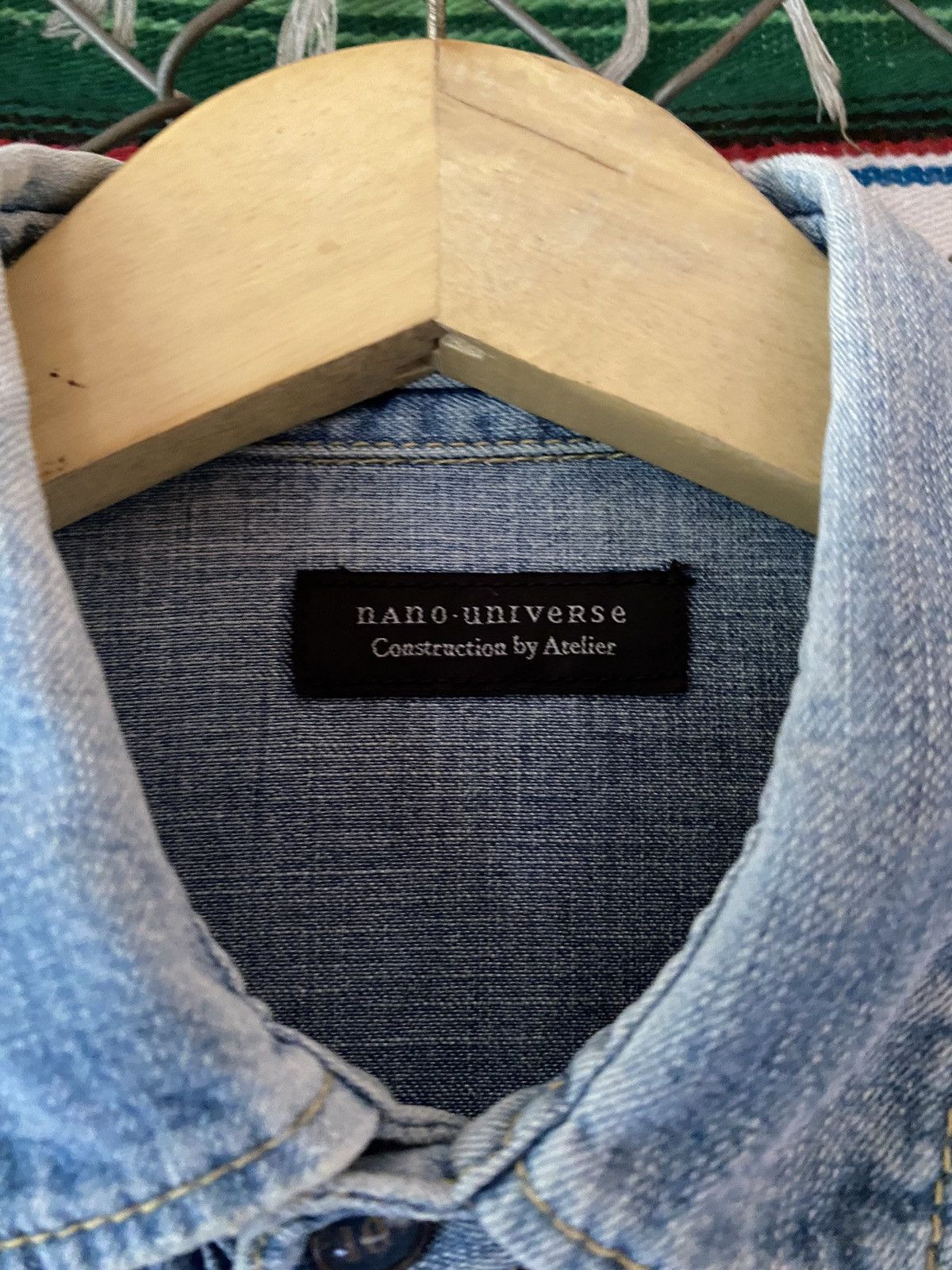 If Six Was Nine × Japanese Brand × NANO universe Nano universe denim shirt Size US M / EU 48-50 / 2 - 5 Thumbnail