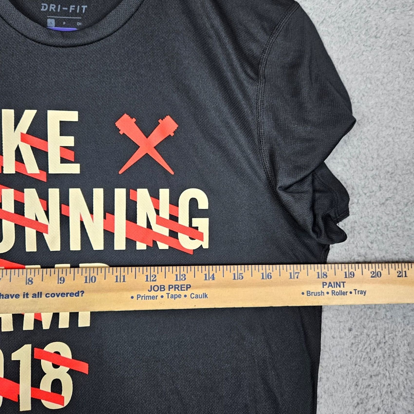 Nike Nike Dri-Fit Running Camp 2018 Black Short Sleeve Top Women’s Size S Size S / US 4 / IT 40 - 4 Thumbnail