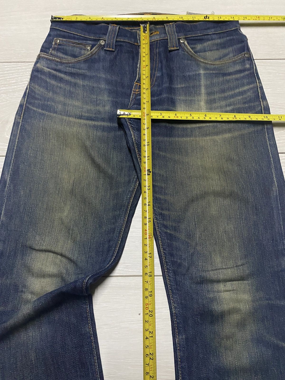 Nudie Jeans Nudie Nj 1495 Mud Wash Distresses Slim Fit Jeans Size US 29 - 17 Thumbnail