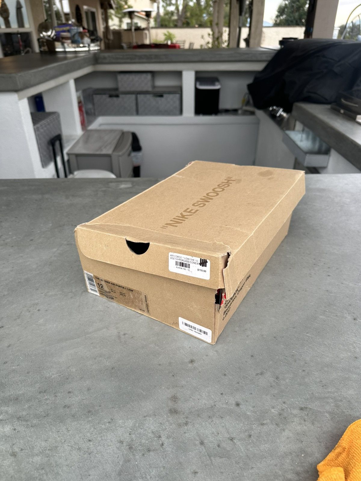 Nike × Off-White × Virgil Abloh Nike Air Force 1 Off White Volt Size US 12 / EU 45 - 7 Thumbnail