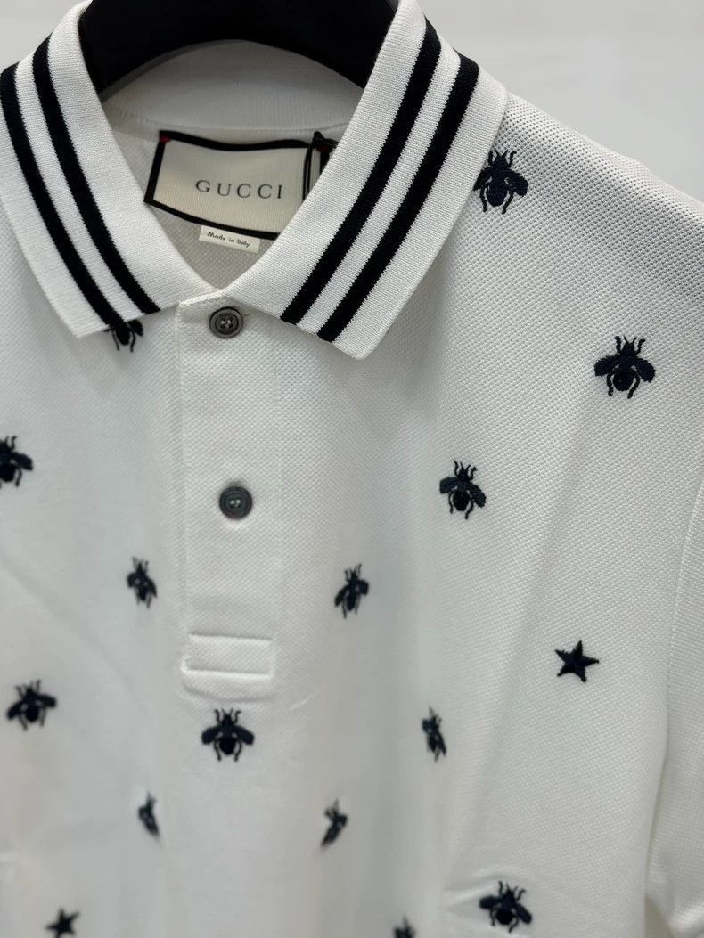 Gucci Gucci Embroidered Bee Men's Polo Shirt-2508 Size US L / EU 52-54 / 3 - 2 Thumbnail