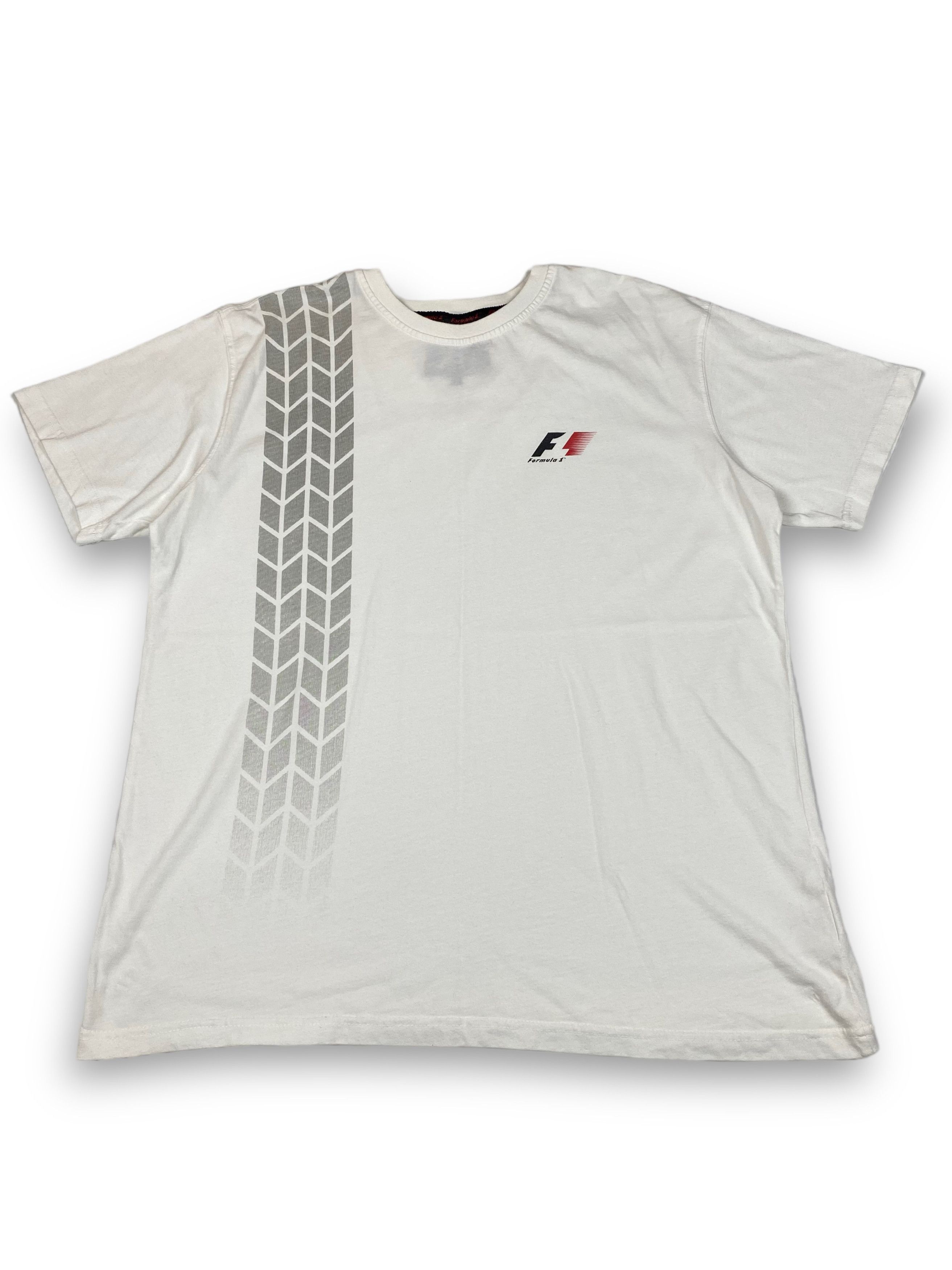 Formula 1 Vintage FORMULA ONE White Big Logo T-Shirt Y2k M634 Size US M / EU 48-50 / 2 - 1 Thumbnail