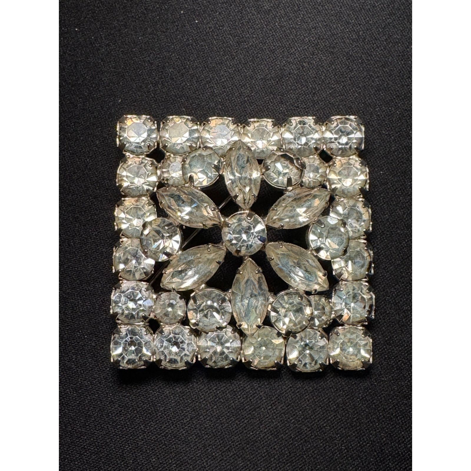 Other Vintage Rhinestone Marquis & Round Crystals Statement Brooch Size ONE SIZE - 2 Thumbnail