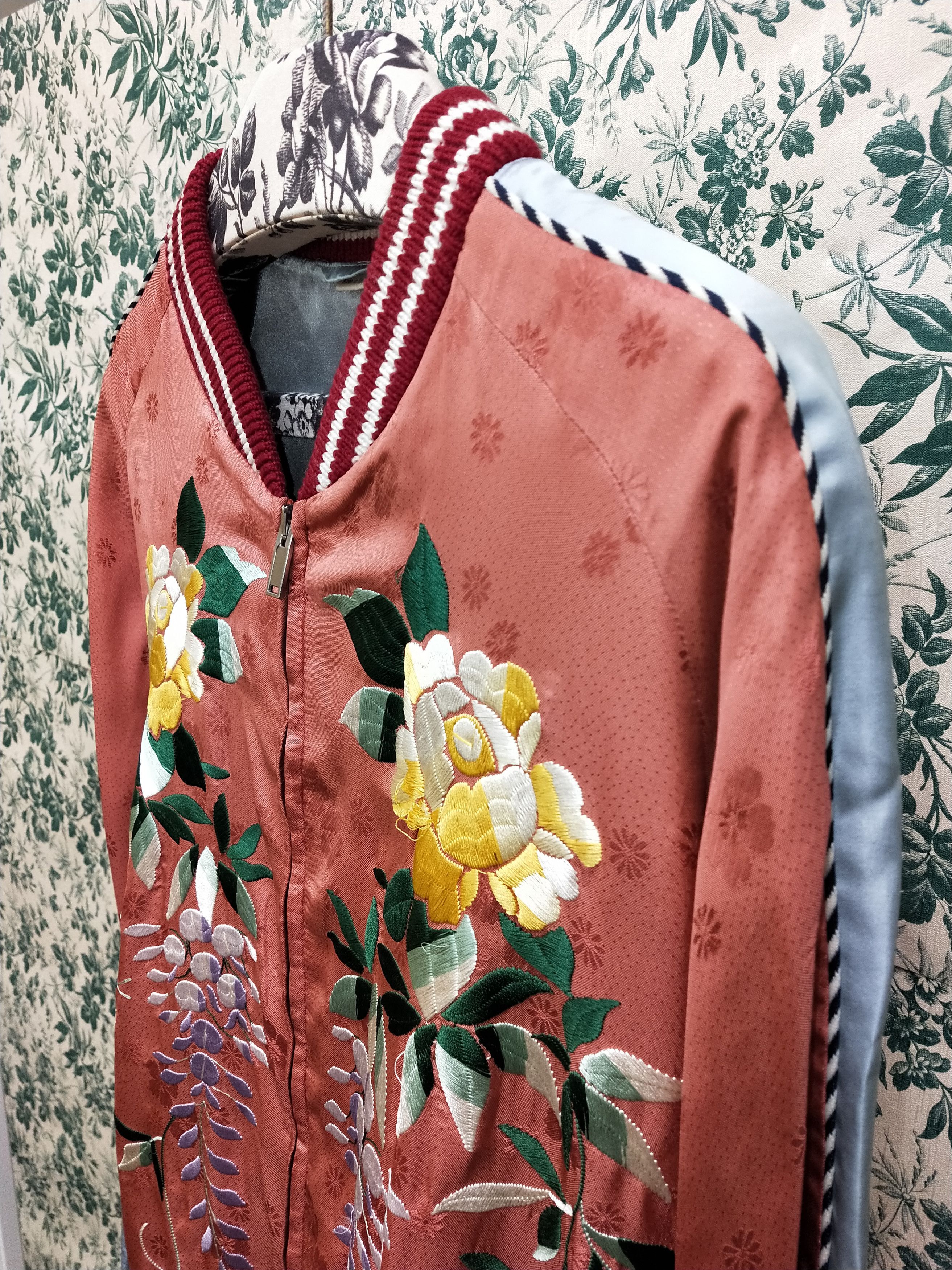Gucci Floral Embroidered Bomber Jacket Size US M / EU 48-50 / 2 - 3 Thumbnail