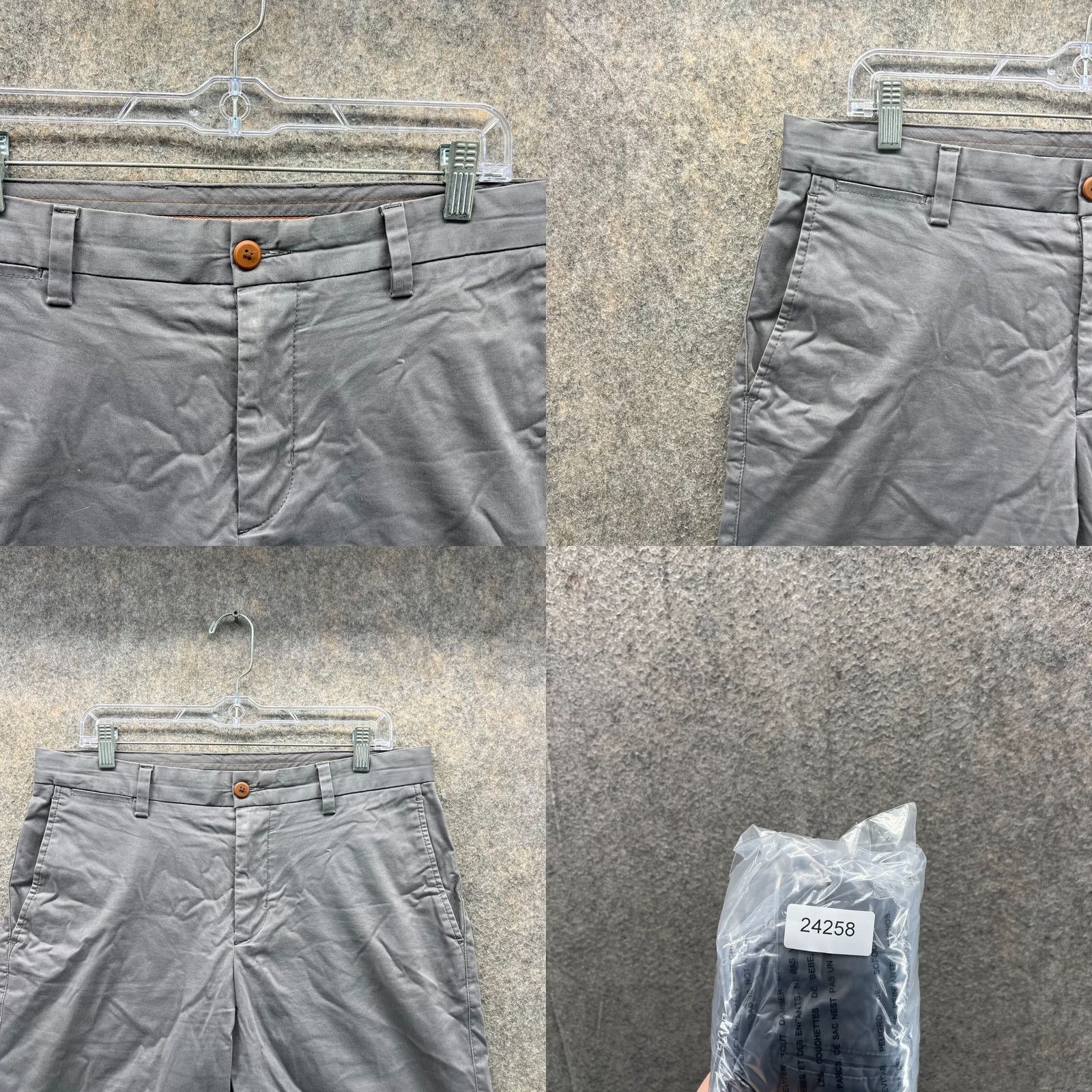 Tommy Bahama Tommy Bahama Shorts Men 33 Gray Chino Flat Front Casual Cotton Outdoors Vintage No -> Size US 33 - 8 Thumbnail