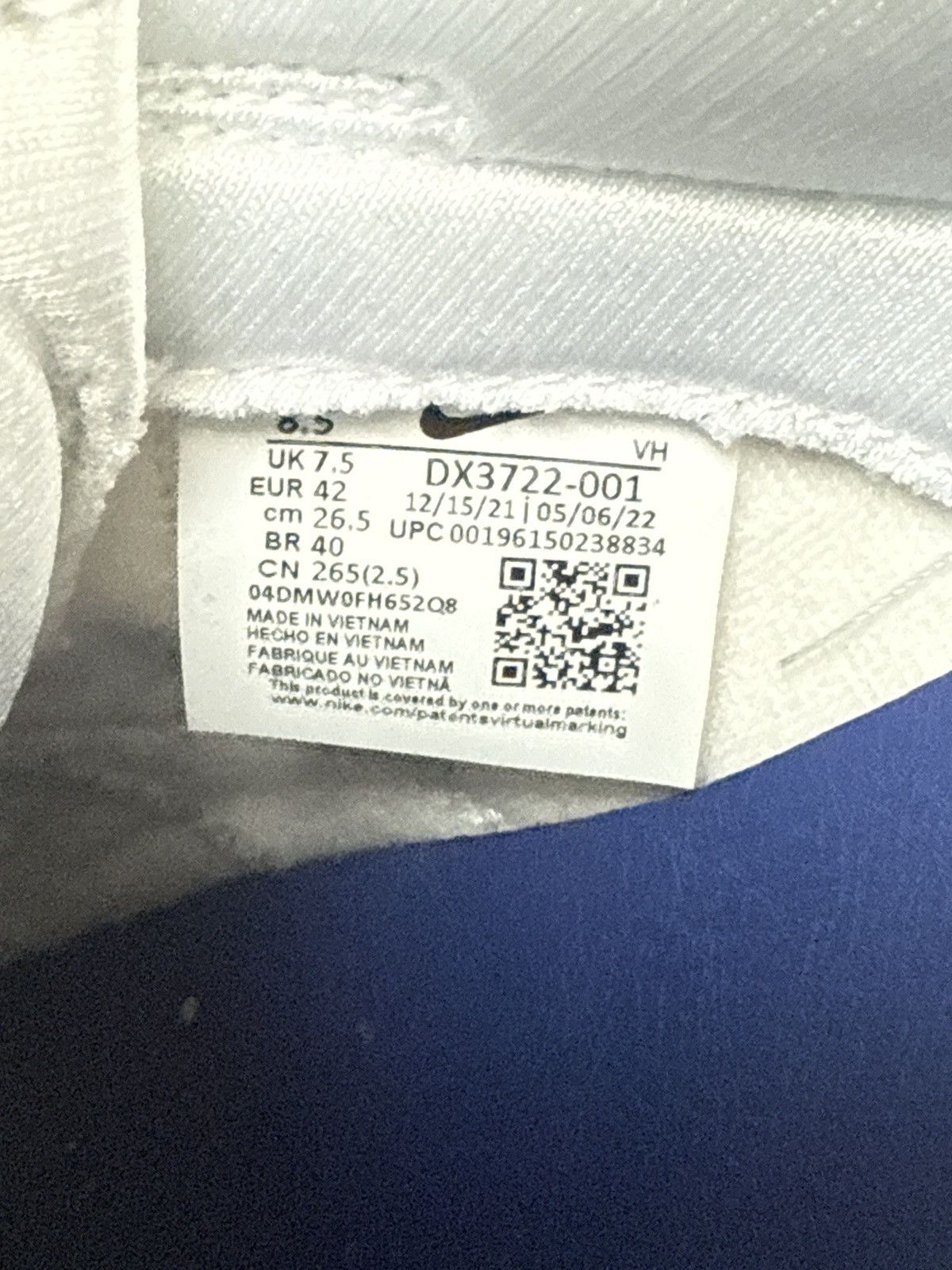 Nike Wolf Grey Pure Platinum Nike Dunk Low Size US 8.5 / EU 41-42 - 6 Thumbnail