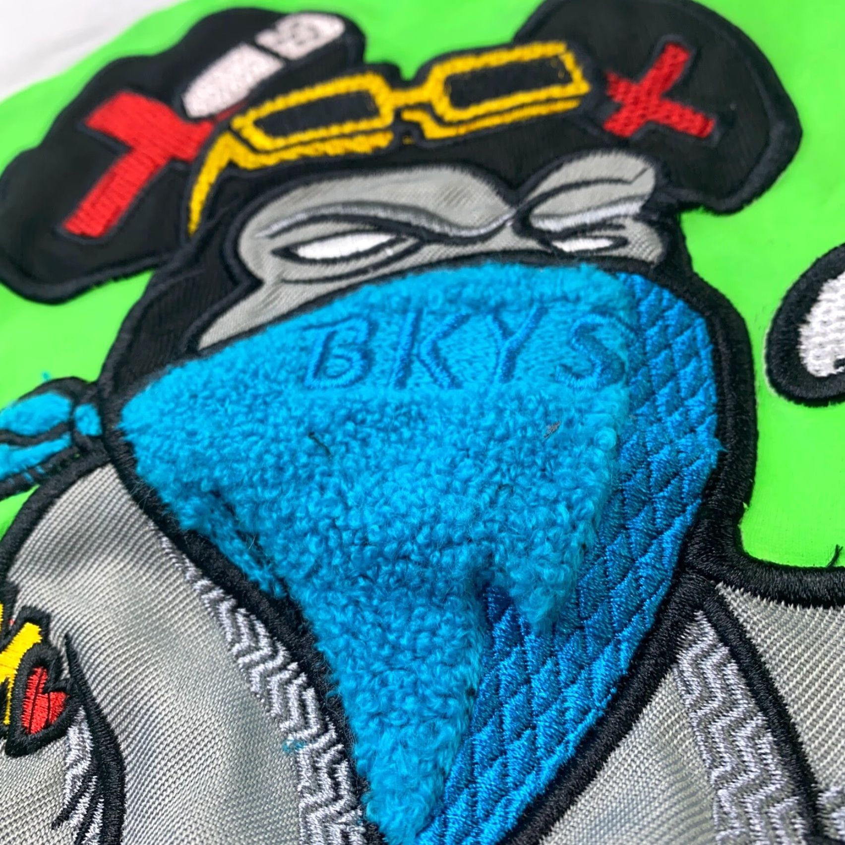 Vintage BKYS Shirt Mens Medium White Mouse Smoking Gun 3D Embroidery Stretch Hip Hop Retro Mens Size US M / EU 48-50 / 2 - 3 Thumbnail