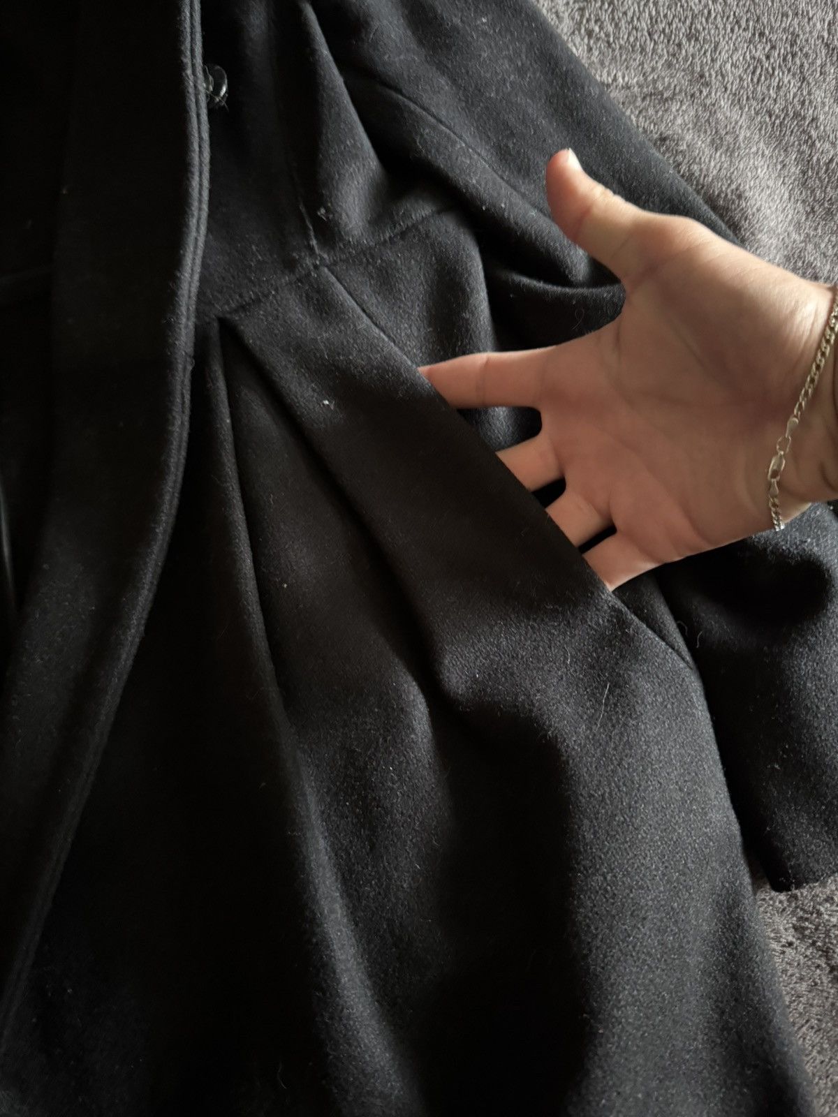 Miu Miu Miu Miu luxury wool coat black Size L / US 10 / IT 46 - 13 Thumbnail