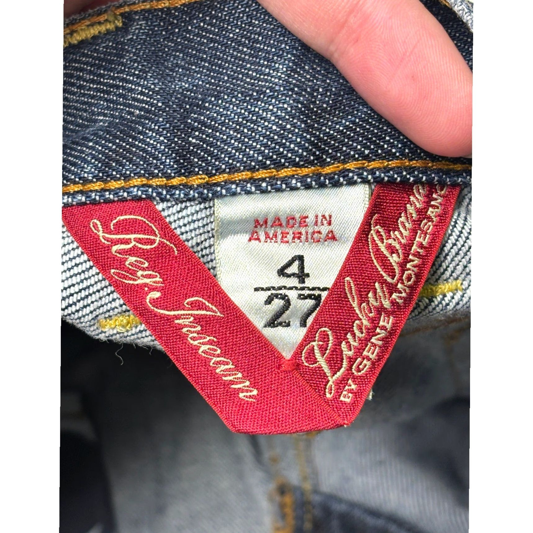 Lucky Brand VINTAGE Lucky Brand Lil Maggie Jeans Women 31X28 Medium Wash Bootcut Denim Jeans Womens Size 24" / US 00 / IT 34 - 6 Thumbnail