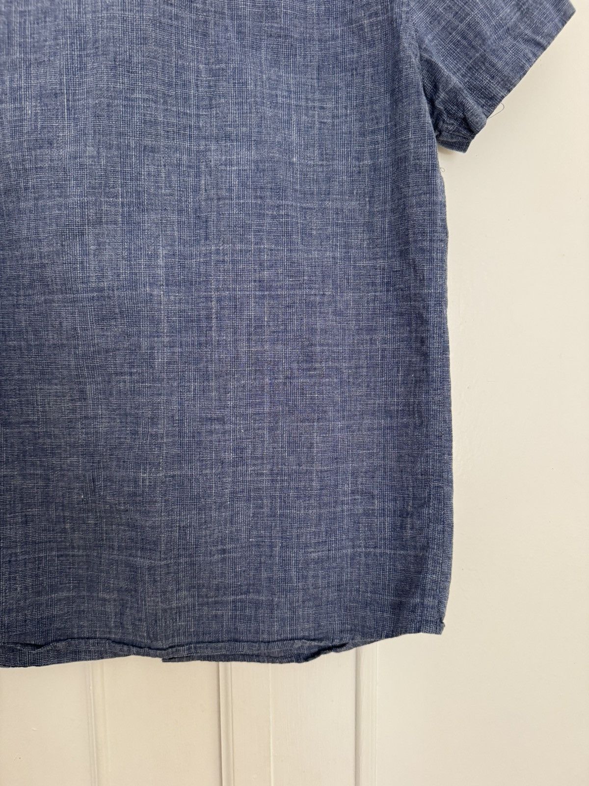 Taylor Stitch Taylor Stitch Short Sleeve Jack Navy Slub Glen Plaid XS Size US XS / EU 42 / 0 - 11 Thumbnail
