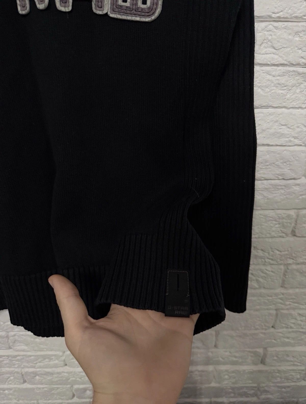 G-Star Vintage G-Star Raw Heavyweight Knited Sweater 3301 Huge Logo Size US XL / EU 56 / 4 - 4 Thumbnail
