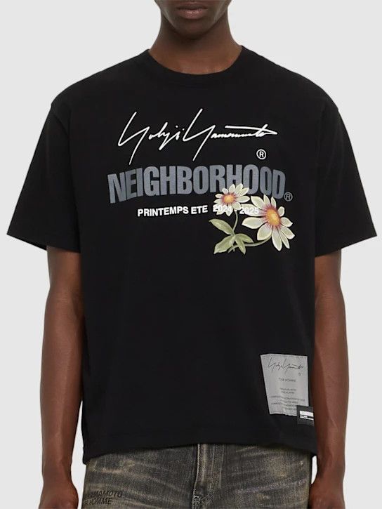 Yohji Yamamoto o1lsvrm0525 Logo Print T-Shirt in Black Size US L / EU 52-54 / 3 - 4 Thumbnail