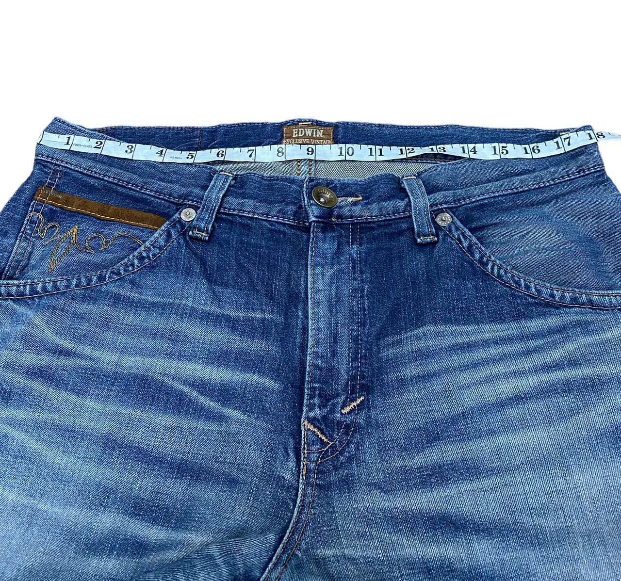 Edwin 💥BEST OFFER💥VINTAGE EDWIN XV403 DISTRESSED DENIM Size US 34 / EU 50 - 6 Thumbnail