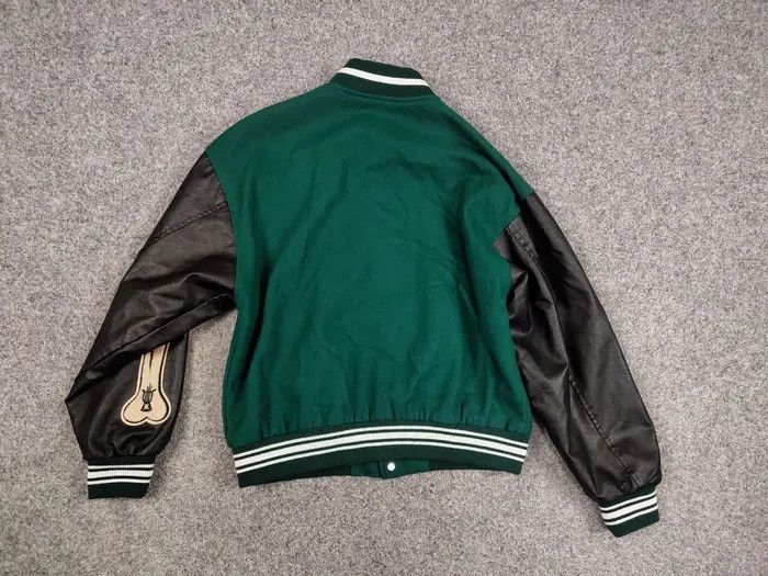 Japanese Brand Vintage Bones Japan Skeleton Letterman Varsity Bomber Jacket Size US S / EU 44-46 / 1 - 6 Thumbnail