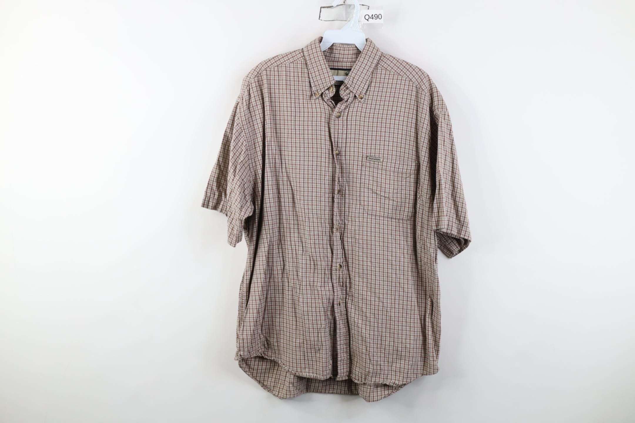 Vintage Vintage 90s Streetwear Flannel Short Sleeve Button Shirt Size US M / EU 48-50 / 2 - 1 Thumbnail
