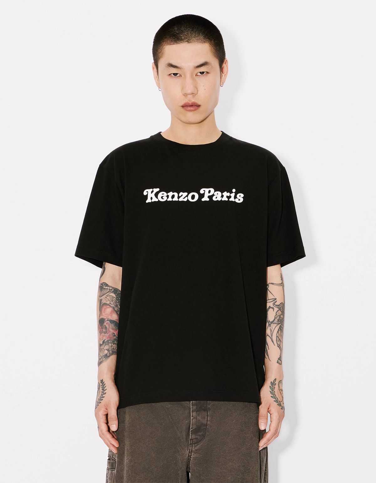 Kenzo Kenzo Verdy Market Genderless Oversized Black T-Shirt Size US S / EU 44-46 / 1 - 3 Thumbnail