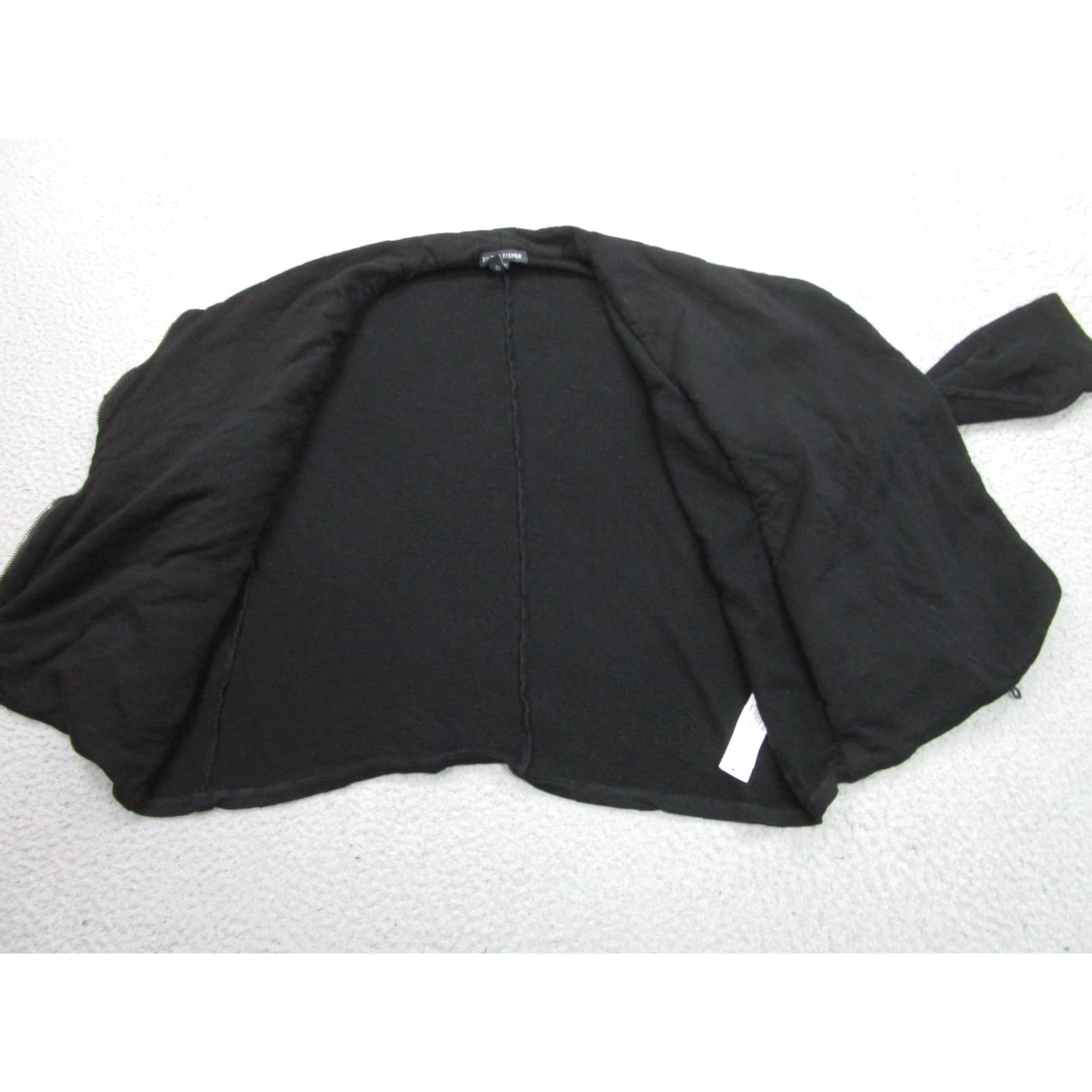 Eileen Fisher Eileen Fisher Jacket Womens Medium Black Stretch Asym Zip Front Moto Collar Size M / US 6-8 / IT 42-44 - 5 Thumbnail