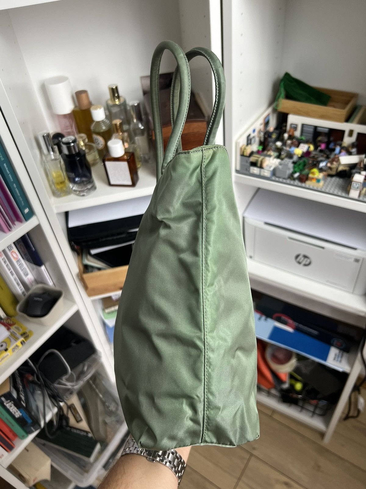 Designer × Prada × Vintage Vintage y2k Prada Tessuto City shoulder / hand bag designer Size ONE SIZE - 5 Thumbnail