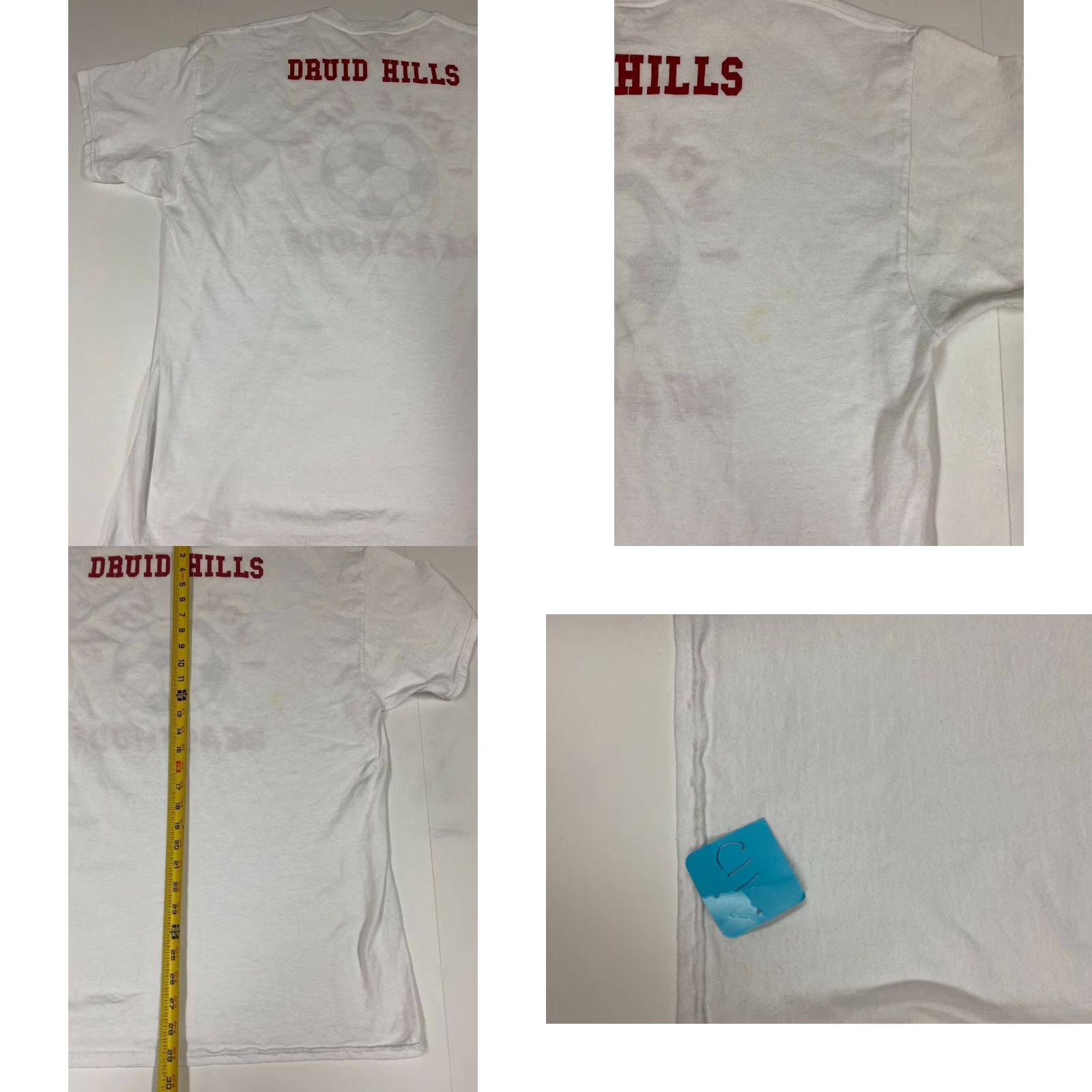 Gildan Nike Shirt Soccer Mens XL White Beastmode Druid Hills Atlanta Size US XL / EU 56 / 4 - 8 Thumbnail
