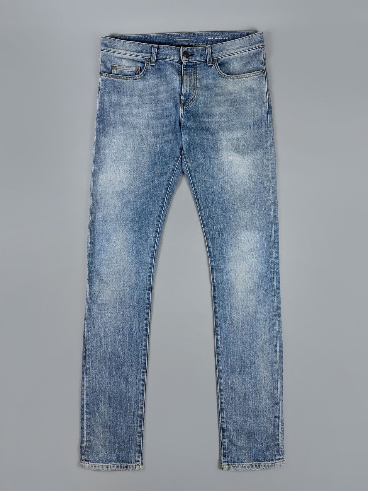 Pre-owned Hedi Slimane X Saint Laurent Paris Saint Laurent Hedi Slimane Ss14 D02 Blue Denim Pants Size 32