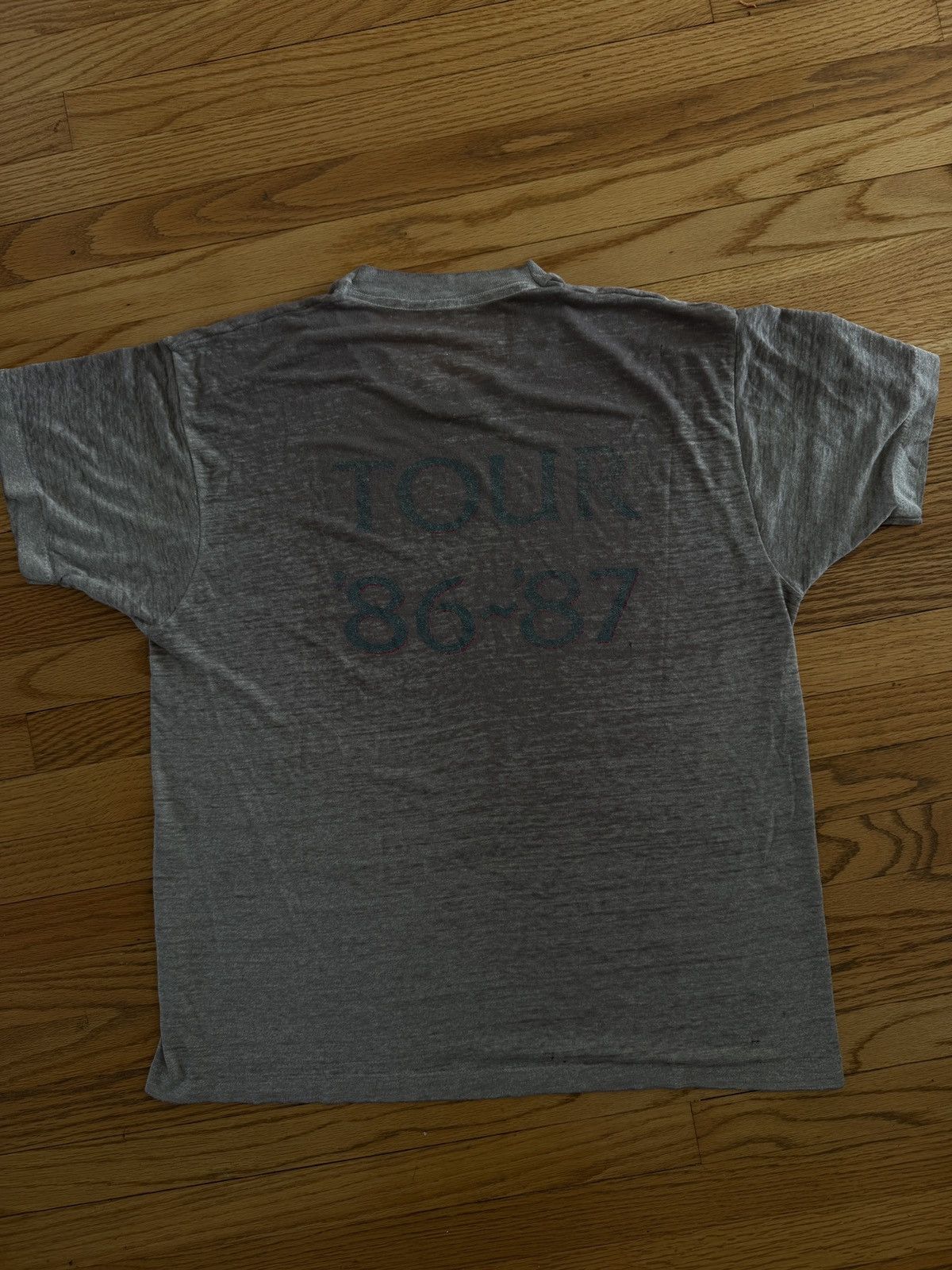 Vintage Eddie Money - Tour 86-87 - Vintage PAPER THIN Size US L / EU 52-54 / 3 - 3 Thumbnail