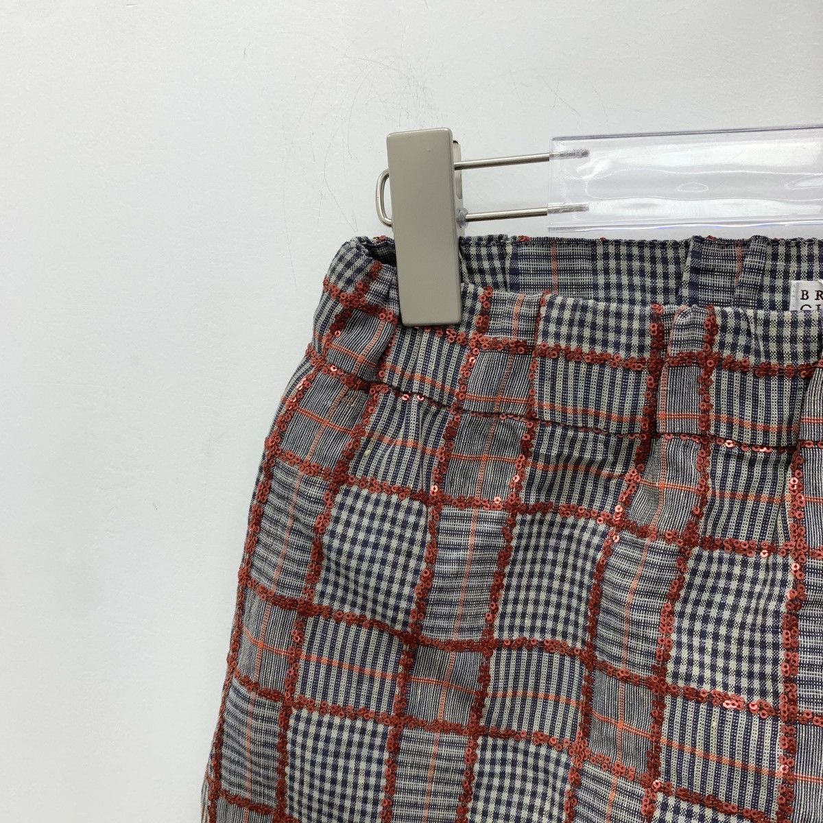 Brunello Cucinelli BC Color-block Plaid Sequin Linen Casual Shorts K26WX Size 26" / US 2 / IT 38 - 3 Thumbnail