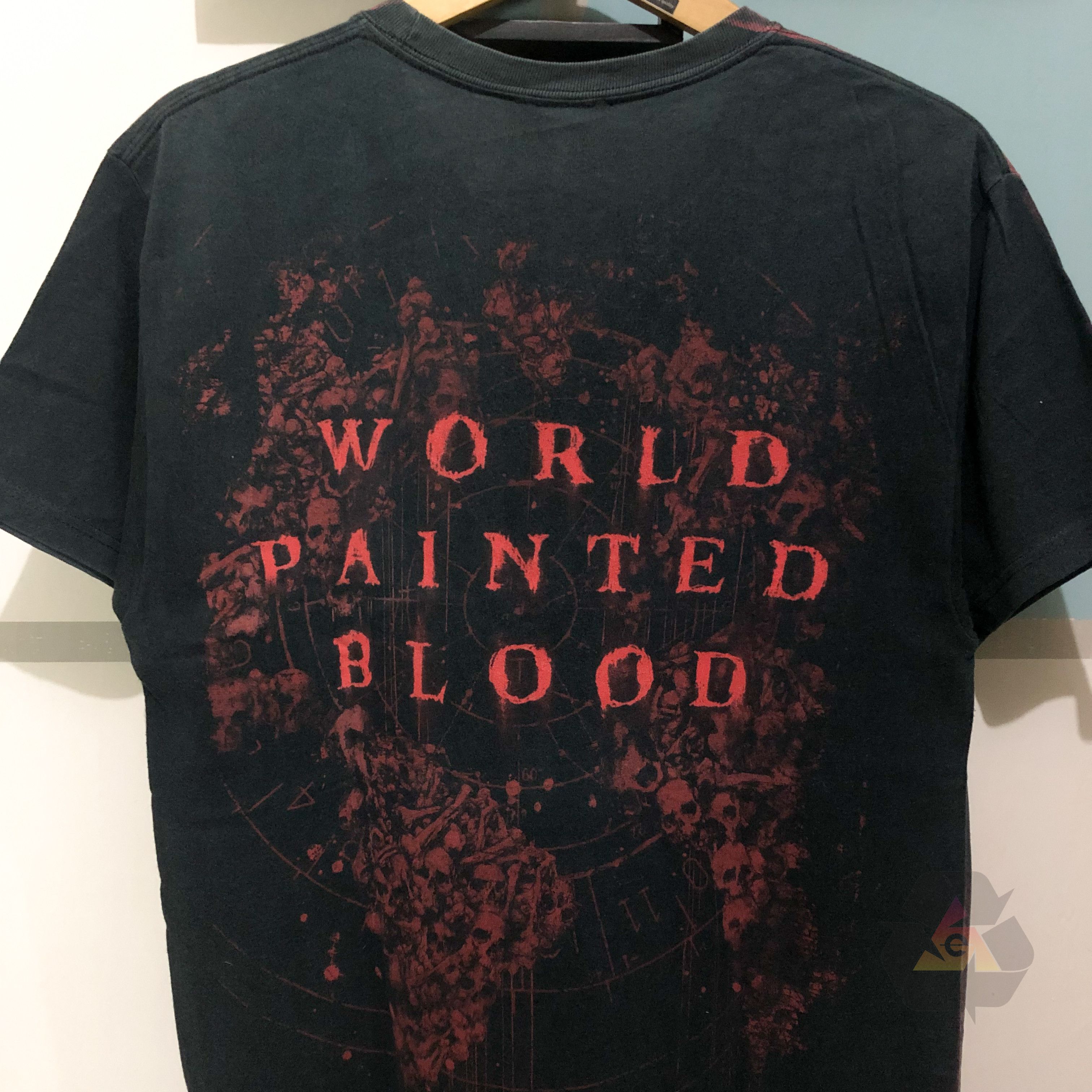 Band Tees RARE Vintage Slayer World Painted Blood Full Print AOP Size US M / EU 48-50 / 2 - 11 Thumbnail