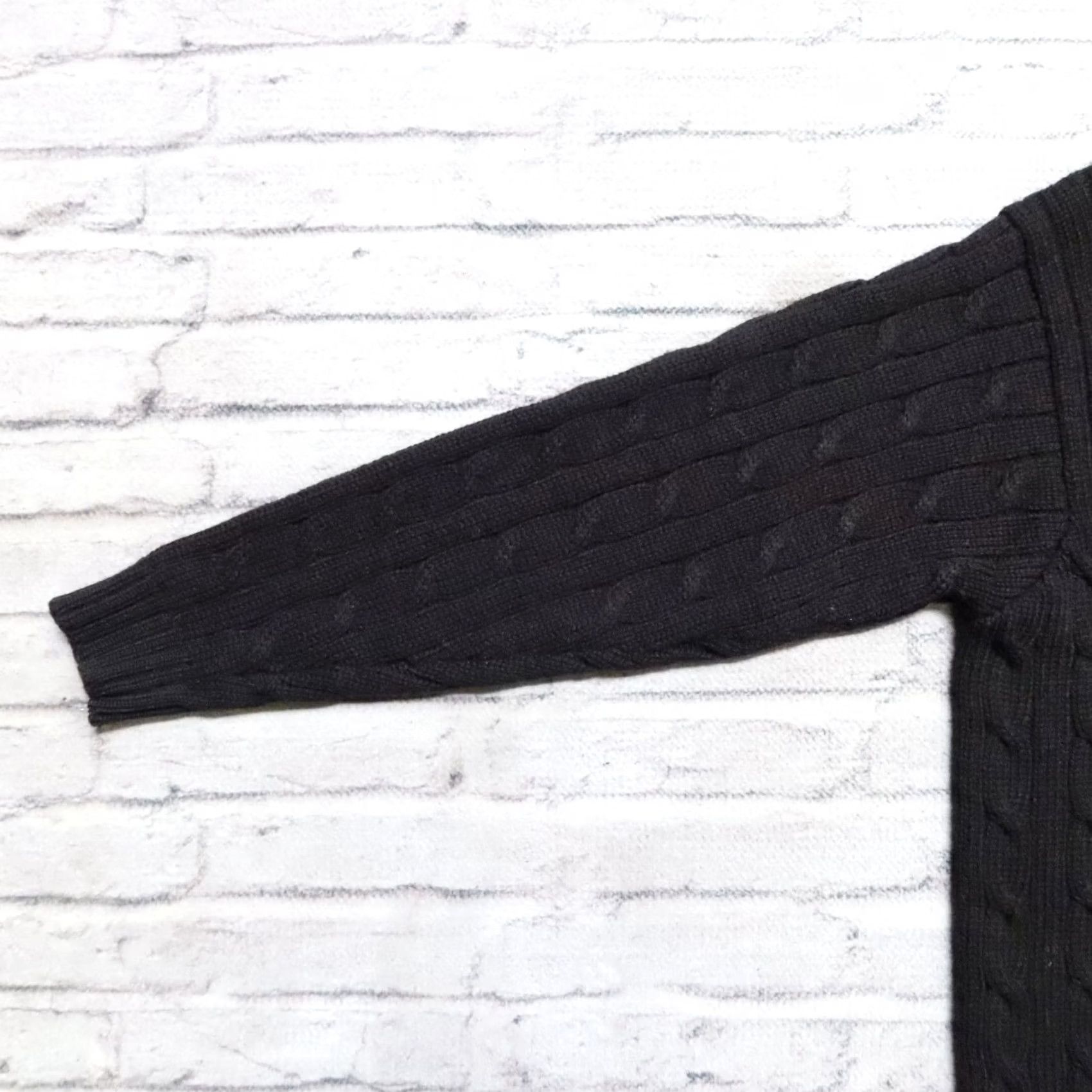 Hanes Vintage Ralph Lauren Polo by Ralph Lauren V-Neck Knit Sweater Shirt XL Black Mens VIA Size US XL / EU 56 / 4 - 5 Thumbnail