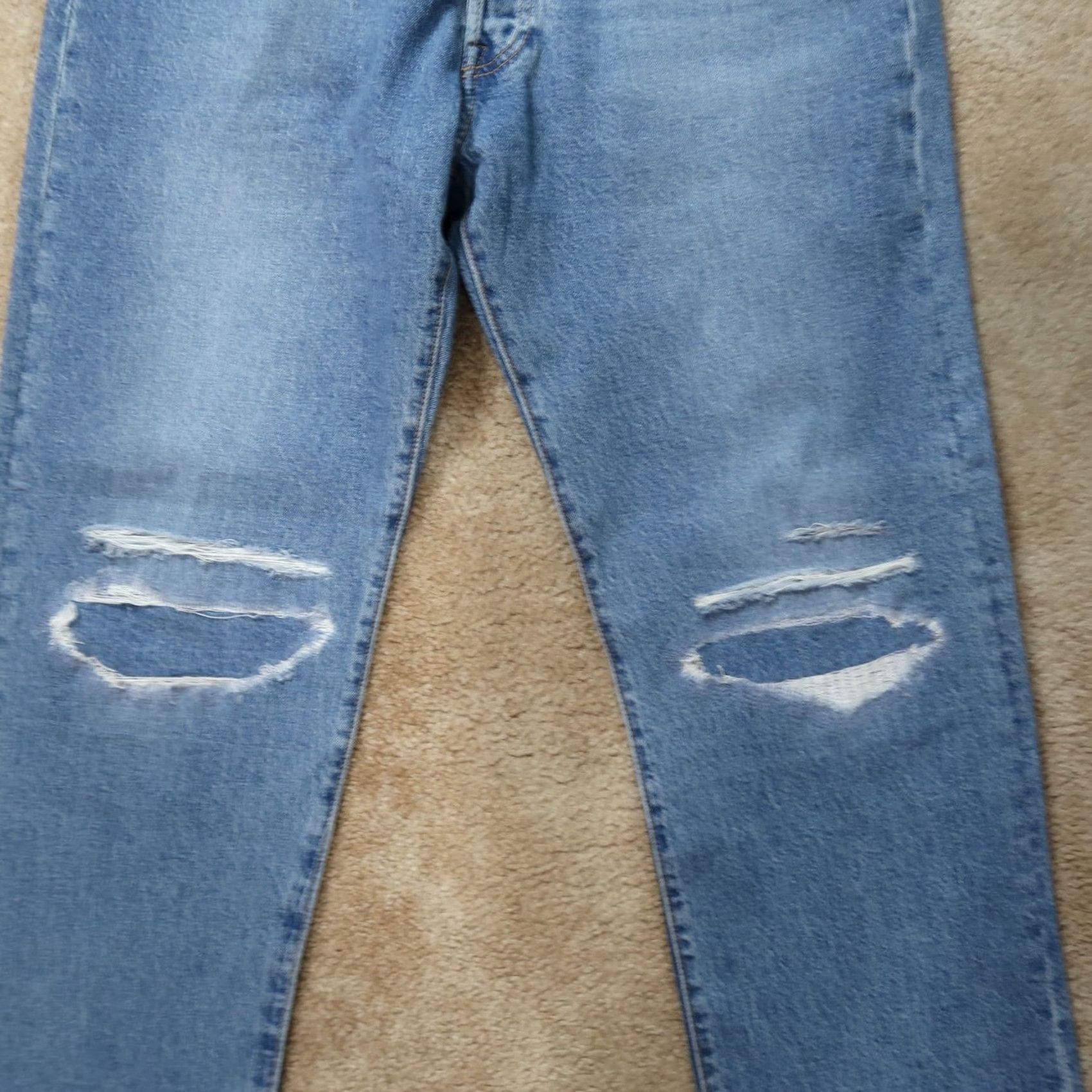 Levi's Levi's 501 93 Straight Jeans Men's 36x32 Blue Denim Regular Button Fly 5-Pocket Classic Vintage: No Size US 36 / EU 52 - 2 Thumbnail