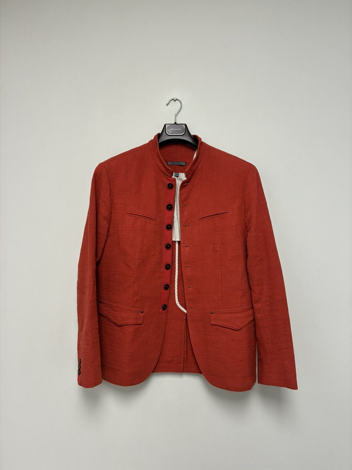 John Varvatos Multibutton scarlet jacket EU 52 USA 42 Size US L / EU 52-54 / 3 - 3 Thumbnail
