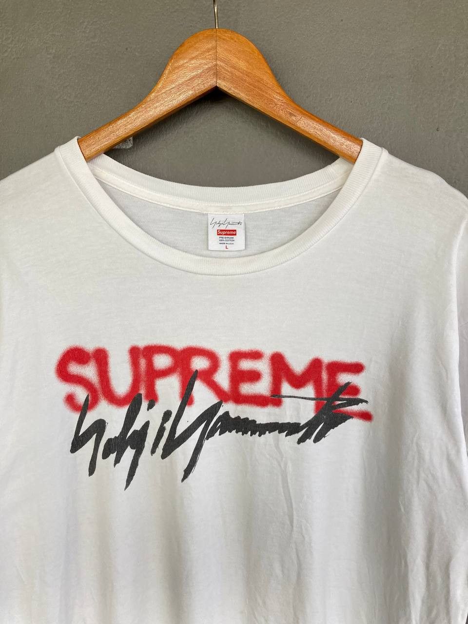 Supreme × Yohji Yamamoto Supreme x Yohji Yamamoto AW20 Spellout Tee Size US L / EU 52-54 / 3 - 2 Thumbnail