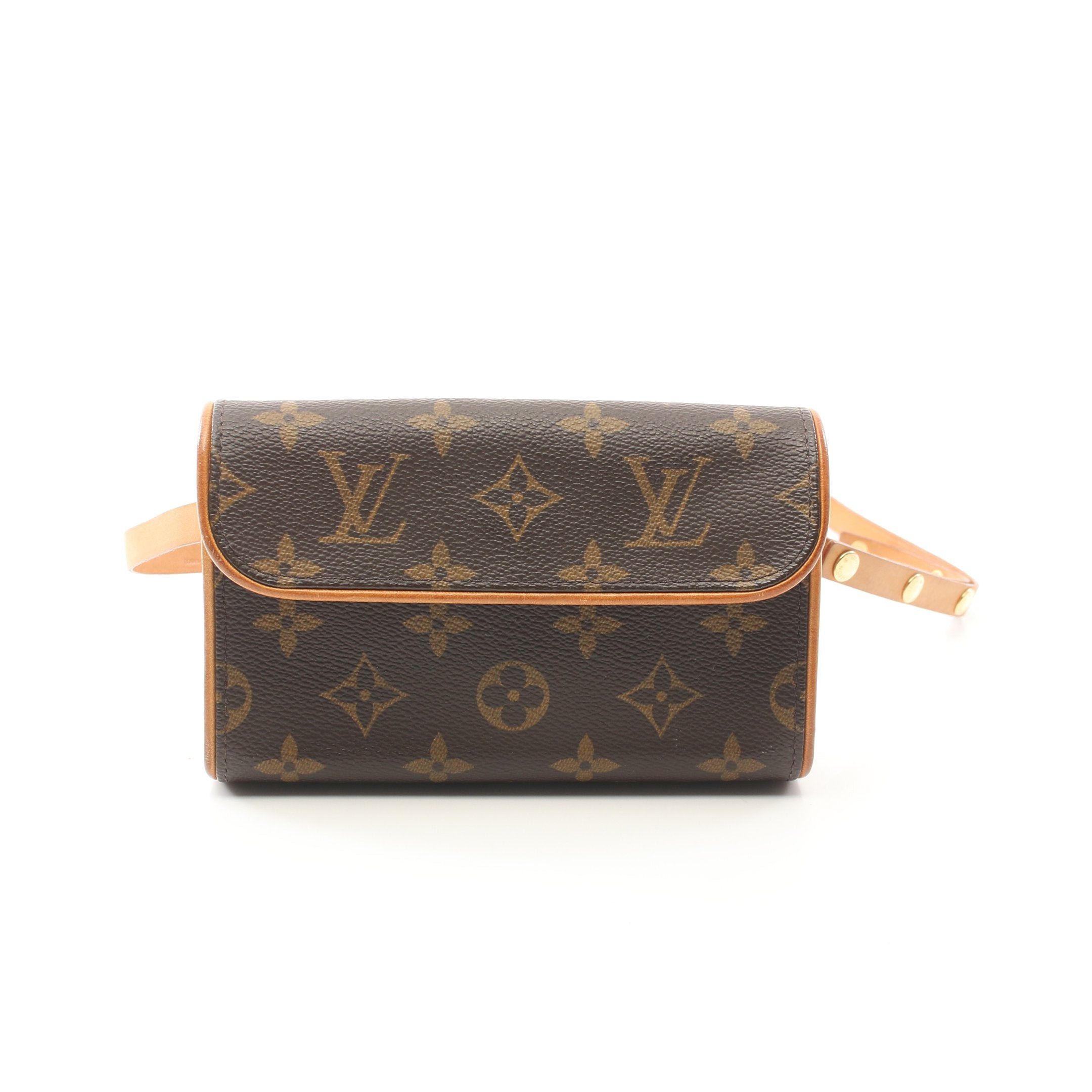 Louis Vuitton Louis Vuitton Pochette Florentine Monogram Body Bag Waist Leather Brown Size ONE SIZE - 1 Thumbnail