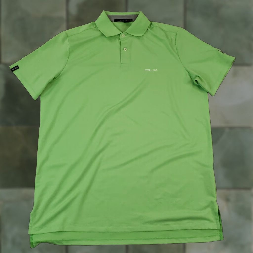 Ralph Lauren Ralph Lauren Polo Mens Large Green Short Sleeve Wicking Stretch Golf Shirt Size US L / EU 52-54 / 3 - 1 Thumbnail