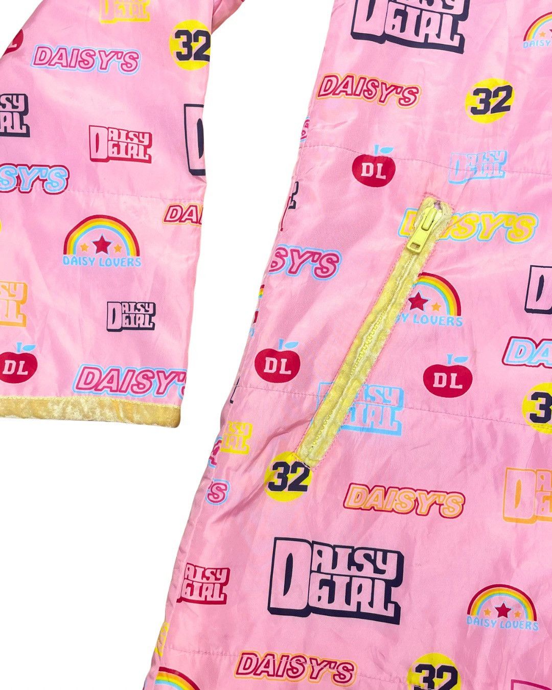 Japanese Brand Daisy Lovers All-Over Print Hooded Windbreaker Size L / US 10 / IT 46 - 5 Thumbnail