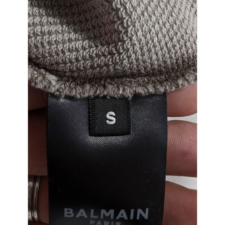 Balmain o1rshd1 Q:2 / Washed Sweatshirt in Grey Size US S / EU 44-46 / 1 - 17 Thumbnail
