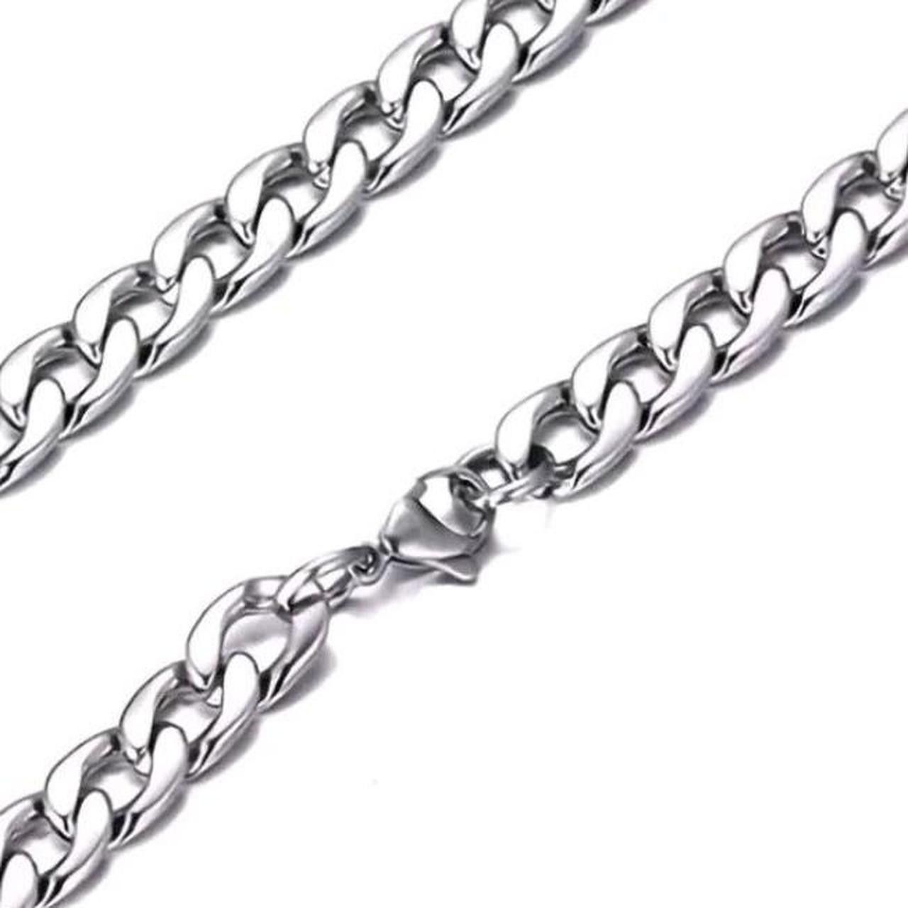 Other Silver stainless steel 316L cuban chain necklace Size ONE SIZE - 2 Thumbnail