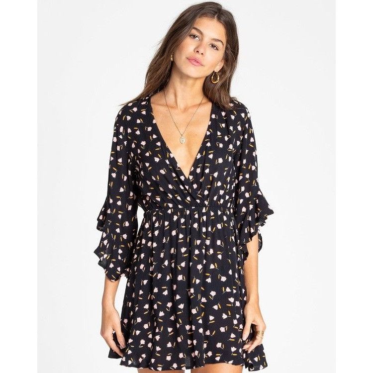 Billabong Billabong M LOVE LIGHT Golden Hour Floral Print Mini Dress R Size M / US 6-8 / IT 42-44 - 8 Thumbnail