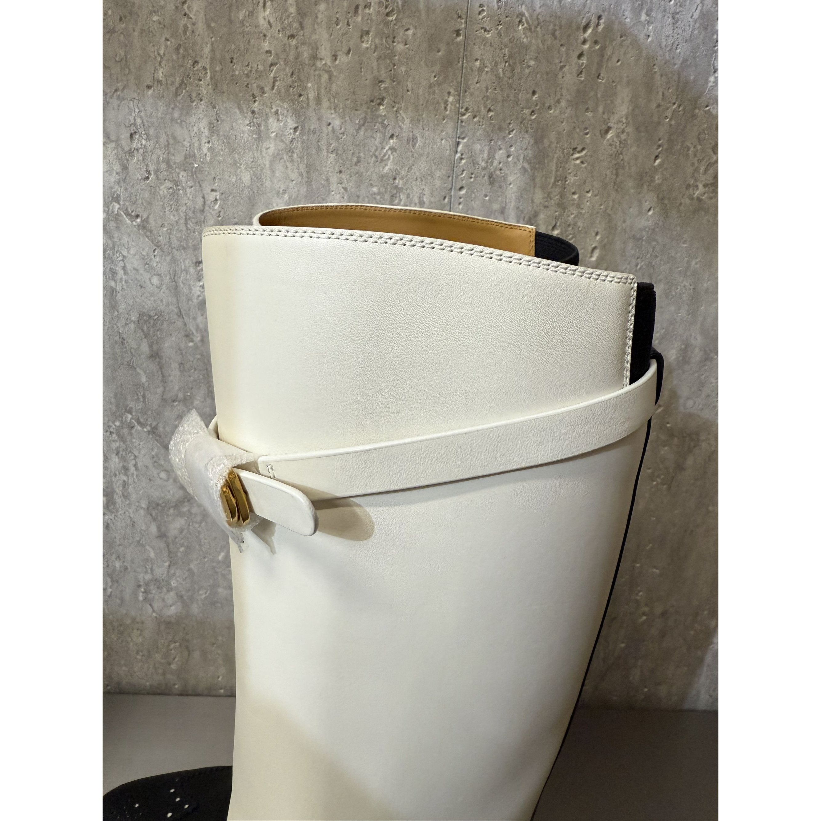 Dior Christian Dior Womens Two-Tone Leather Tall Riding Boots Bla Size US 6.5 / IT 36.5 - 10 Thumbnail