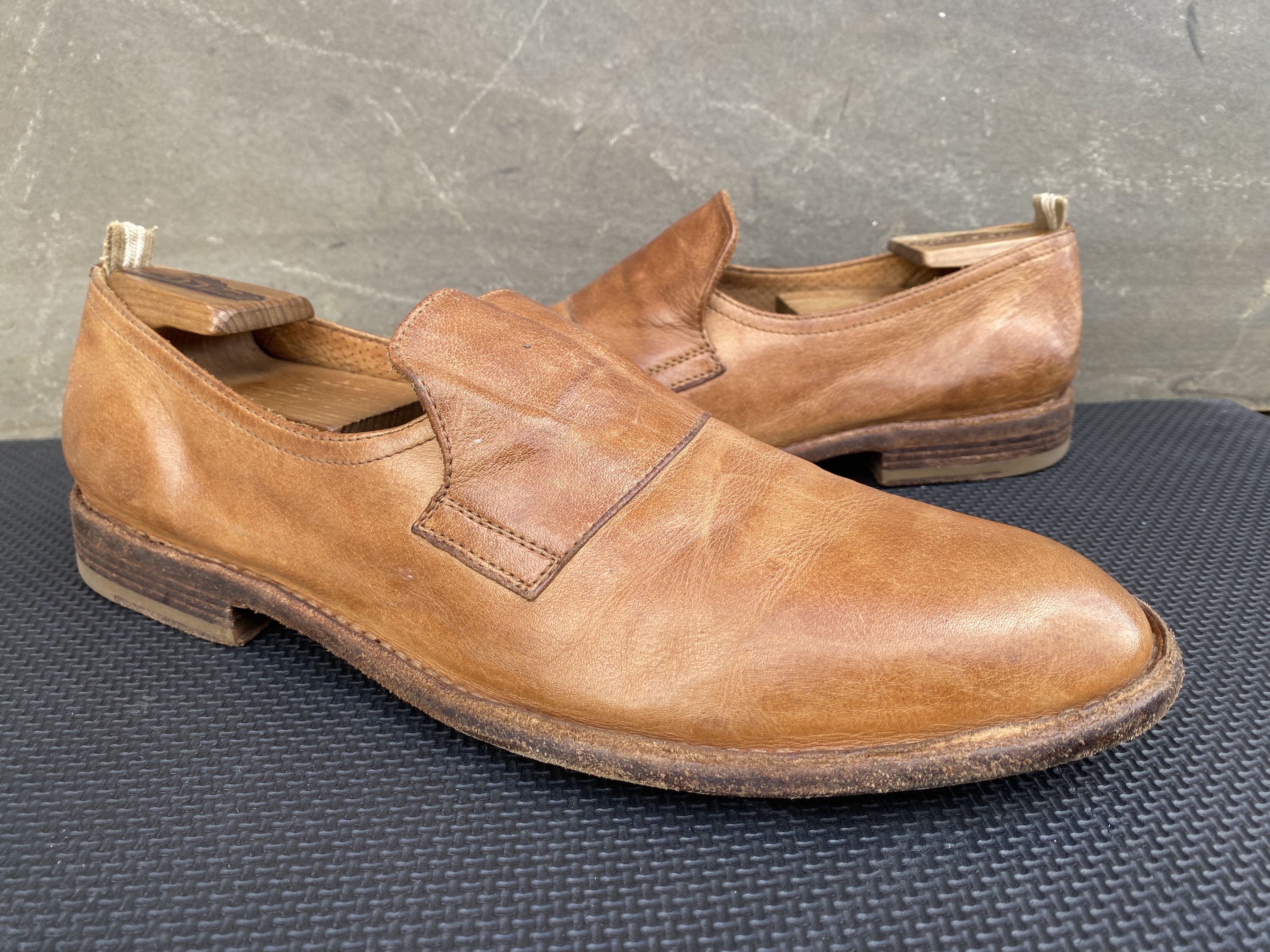 image of Officine Creative Steple Loafers Brown Leather Oxfords, Men's (Size 11)
