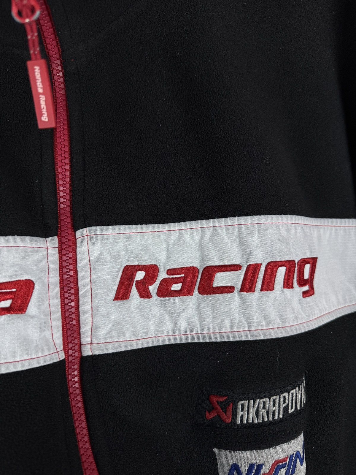 Honda Mens Vintage Honda Racing fleece jacket olympic full zip Size US XL / EU 56 / 4 - 13 Thumbnail