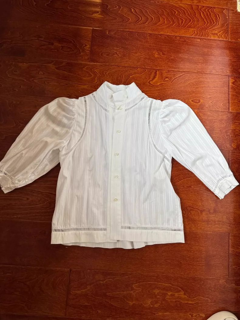 Loewe Loewe Princess Sleeve Hollow-Out Blouse Size XS / US 0-2 / IT 36-38 - 1 Thumbnail