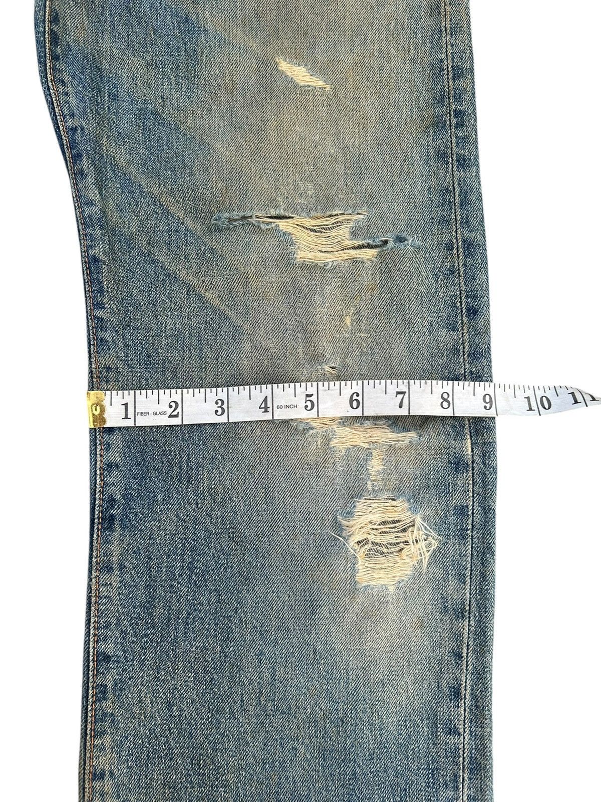 Kapital Thrashed Vintage Edwin 505XX Selvedge Distressed Denim Jeans Size US 29 - 19 Thumbnail