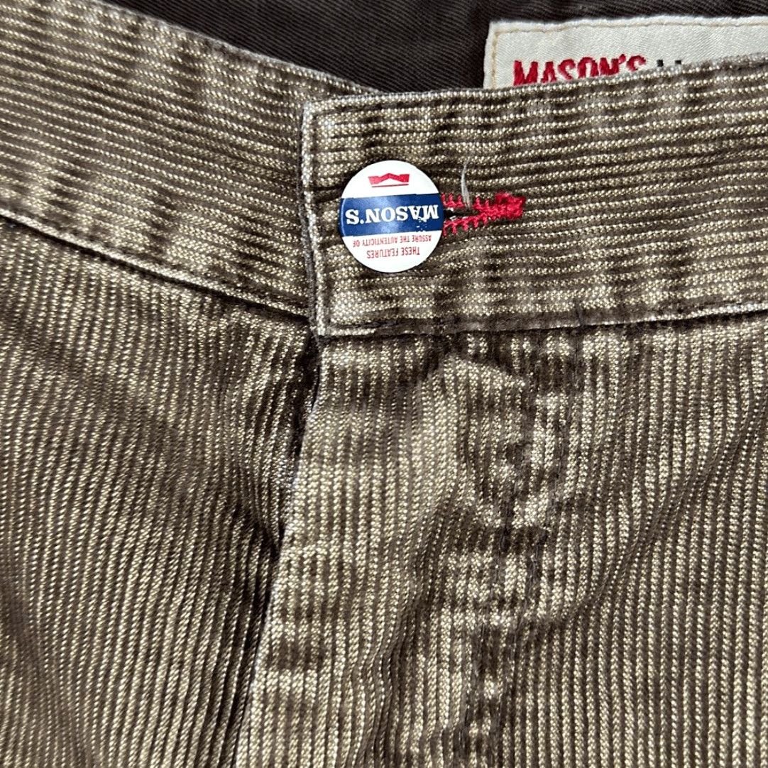 Mason's Mason's M.J.74 Mens Brown Corduroy Pants Made in Italy size 36 Pants Mens Brown Corduroy 36 Italy Khakis"} Size US 36 / EU 52 - 3 Thumbnail