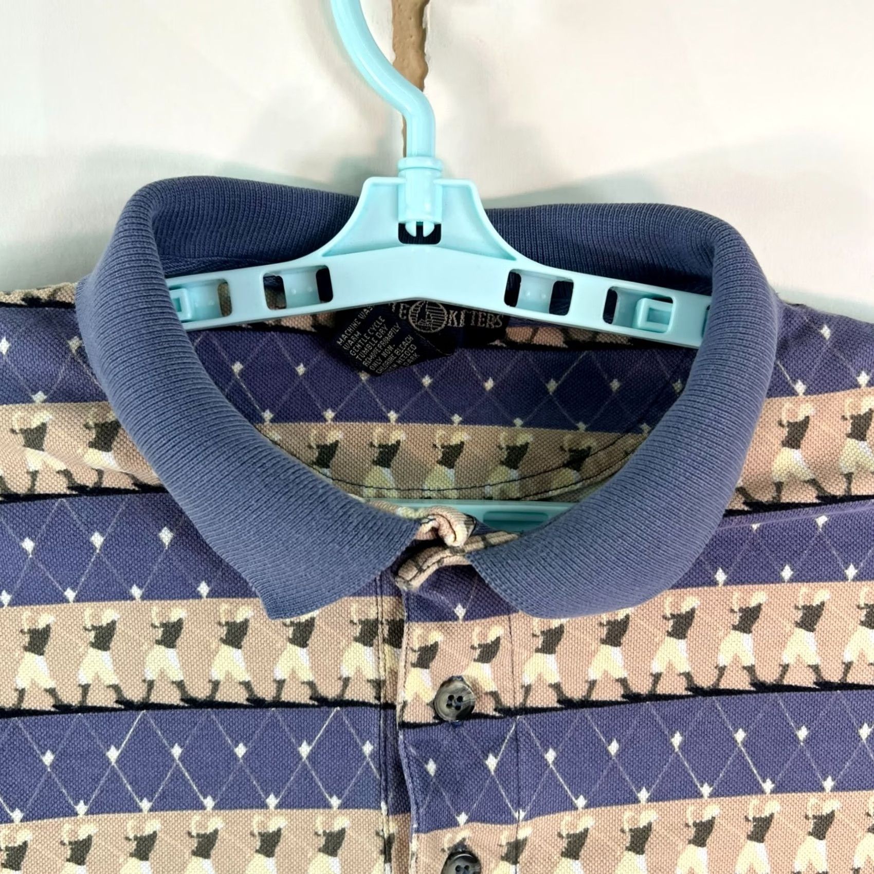 Vintage Cape Isle Knitters Golf Polo Shirt Men's Blue Size XL Size US XL / EU 56 / 4 - 3 Thumbnail