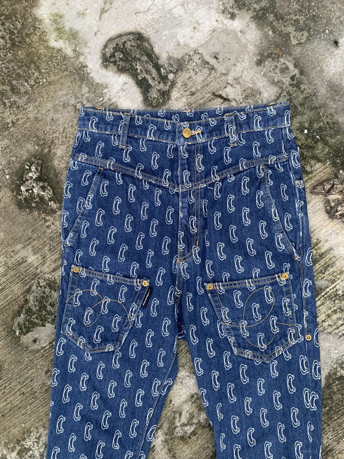 Issey Miyake × mercibeaucoup Mercibeaucoup issey miyake full print jeans Size 28" / US 6 / IT 42 - 8 Thumbnail